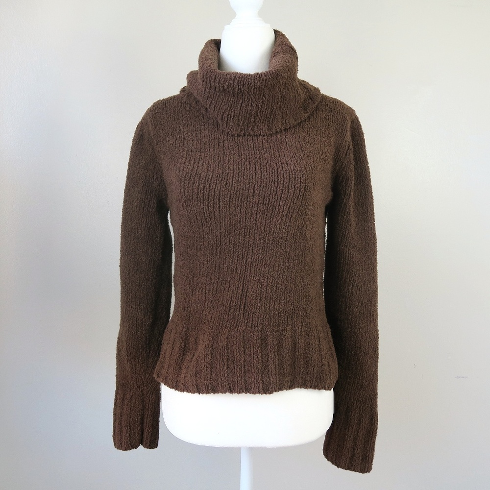 Maurices 90s Chenille Cropped Turtleneck Size M